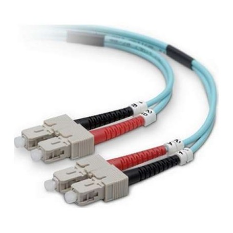 Belkin F2F40277-10M-G Fiber Patch Cable SC/SC1 10 Gig Aqua 10M 50/125