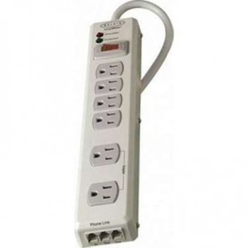 Belkin F9H620-06-MTL 6-Outlet Metal Surge Protector 6 Cord White