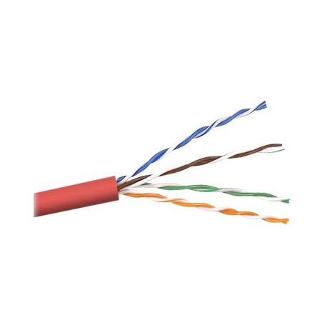 Belkin A7J704-1000-RED CAT6 Stranded Bulk Cable 4PR 24AWG 1000 RED