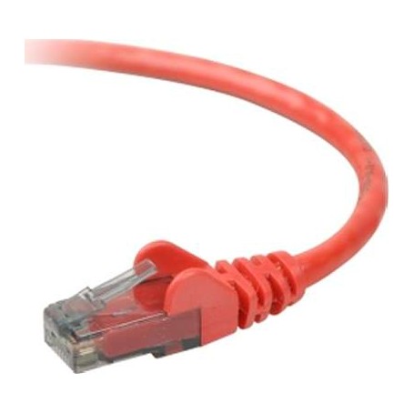 Belkin A3L980-30-RED-S CAT6 Snagless Patch Cable RJ45M/RJ45M 30 Red