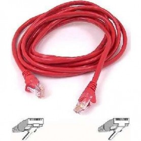 Belkin A3L791-08-RED CAT5E Patch Cable RJ45M/RJ45M 8 Ft Red
