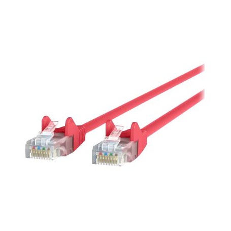 Belkin A3L980-03-RED-S Cat-6 Snagless Patch Cable (Red, 3 Feet)