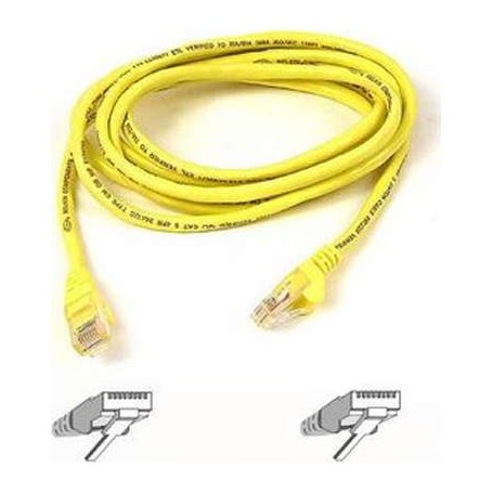 Belkin A3L791-02-YLW CAT5e RJ45 Patch Cable 2-Ft - Yellow