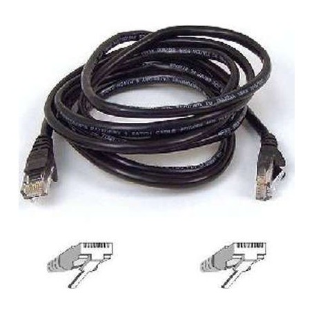 Belkin A3L980-04-BLK-S 4FT CAT6 Snagless Patch Cable RJ45M/RJ45M Black