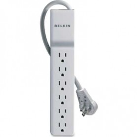 Belkin BE106000-08R 6-Outlet Surge Protector Rotating Plug 8 ft. Cord