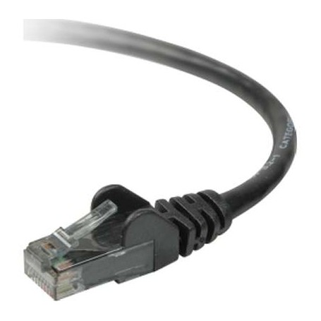 Belkin A3L980B50-BLK-S 50 CAT6 Snagless Patch Cable 4PAIR RJ45M/M Black