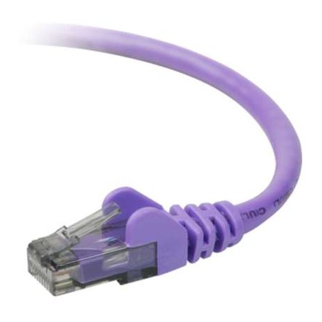 Belkin A3L980-50-PUR-S CAT6 Snagless Patch Cable/RJ45M/RJ45M/ 50 Purple