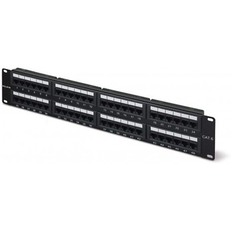 Belkin F4P638-48-AB5 Mod Patch Panel 568AB 4PR HD RJ45 8W 110BLK 48 Port CAT6