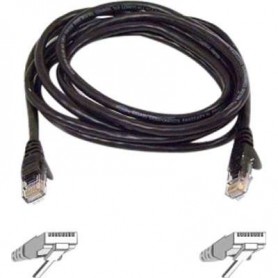 Belkin A3L980B03-BLK-S 3FT CAT6 Black Snagless Patch Cable 4PAIR RJ45M/M