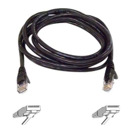 Belkin A3L980B03-BLK-S 3FT CAT6 Black Snagless Patch Cable 4PAIR RJ45M/M