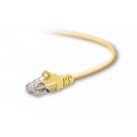 Belkin A3L791-02-YLW-S CAT5e RJ45 Snagless Molded Patch Cable 2-Ft - Yellow