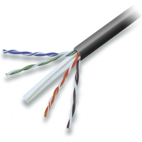 Belkin A7L704-1000-BLK 1000FT CAT6 Black PVC Solid 24AWG 4PR 1000 Bulk Cable