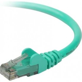Belkin A3L980-15-GRN-S CAT6 Snagless Patch Cable RJ45M/RJ45M 15ft Green