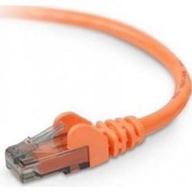 Belkin A3L980-01-ORG-S CAT6 Patch Cable, Orange, Snagless, 1FT