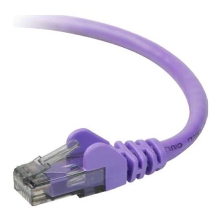 Belkin A3L980-07-PUR-S CAT6 Snagless Patch Cable RJ45M/RJ45M 7 Purple