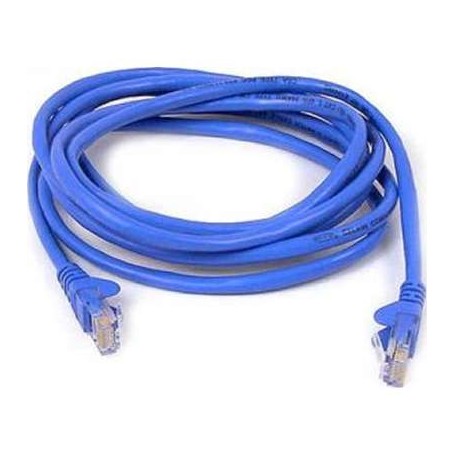 Belkin A3L980-08-BLU-S CAT6 Snagless Patch Cable RJ45M/RJ45M8 ft Blue