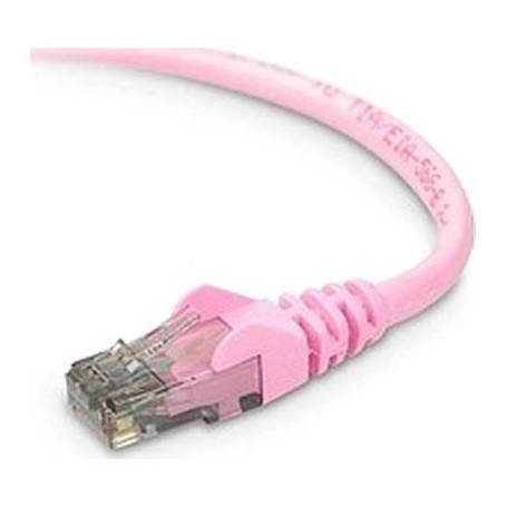 Belkin A3L980-07-PNK-S 7FT CAT6 Pink Snagless Patch Cable