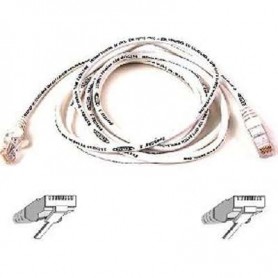 Belkin A3L791-15-WHT-M cat5e molded patch cable - 15 ft - white