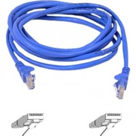 Belkin A3L980-05-BLU Cat6 Non-Booted UTP Patch Cable, Blue, 5ft