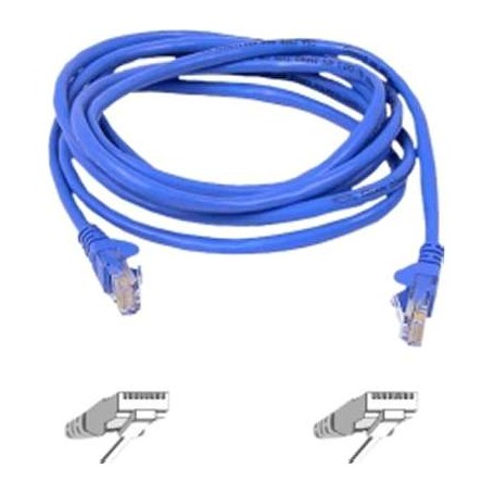 Belkin A3L980-05-BLU Cat6 Non-Booted UTP Patch Cable, Blue, 5ft