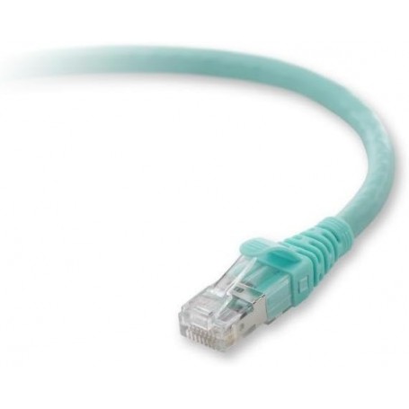 Belkin F2CP003-03AQ-LS 3 ft. Cat 6A Aqua Cat. 6a Snagless Patch Cable