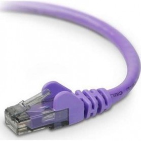 Belkin A3L980-01-PUR-S CAT6 Snagless Patch Cable RJ45M/RJ45M1 Purple