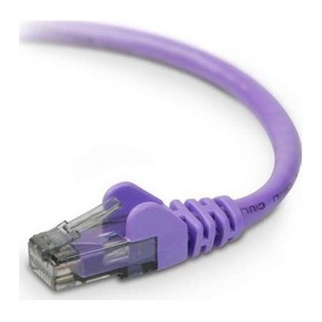 Belkin A3L980-01-PUR-S CAT6 Snagless Patch Cable RJ45M/RJ45M1 Purple