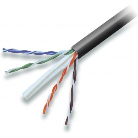 Belkin A7L704-1000BK-P 1000FT Cable CAT6 Solid-Bulk 4PR 24AWG Black PLNM
