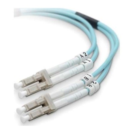 Belkin F2F402LL-03M-G 3M Lo MMF Aqua Fo Cable LC/LC 50/125 10GB