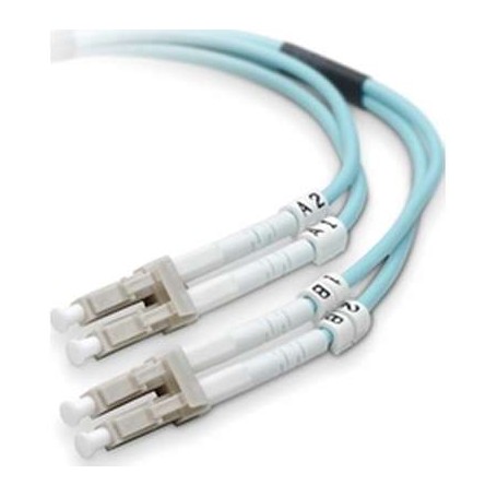 Belkin F2F402LL-05M-G 5M Lo MMF Aqua Fo Cable LC/LC 50/125 10GB