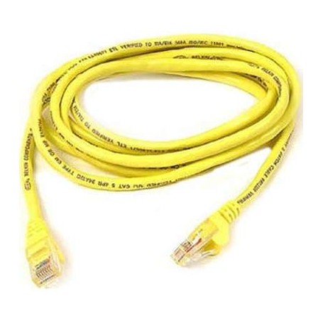 Belkin A3L791B07-YLW-S 7FT CAT5E Yellow Snagless Patch Cable