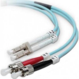 Belkin F2F402L0-02M-G Fiber Patch Cable LC/ST 10 Gig Aqua 2M 50/125