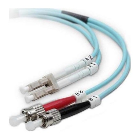 Belkin F2F402L0-02M-G Fiber Patch Cable LC/ST 10 Gig Aqua 2M 50/125