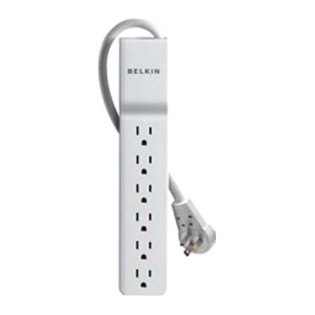 Belkin BE106001-06R 6-Outlet Surge Protector (White)
