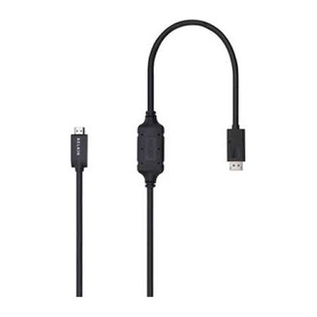 Belkin F2CD001B06-E DisplayPort-Male to HDMI-Male Cable (6 Feet, Black)