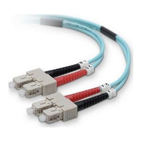 BELKIN Components F2F40277-30M-G Fiber Patch Cable 10 Gig Aqua 50/125 SC/SC