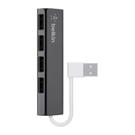 Belkin F4U042BT 4 Port USB 2.0 Travel Hub Ultra Slim Series Retail Box