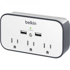 Belkin BSV300TTCW 3-Outlet USB Wall Mount Surge Protector with Cradle
