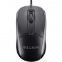 Belkin F5M010QBLK 3-Button Wired USB Optical Mouse with 5FT Cord, Compatible with PCs, Macs,