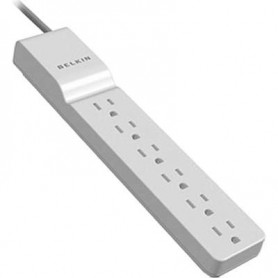 Belkin BE106000-10 6 Outlet Surge Protector with 10 foot cord - 720 Joules - White