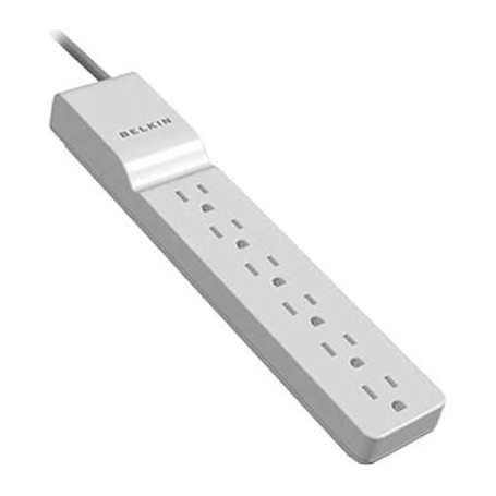 Belkin BE106000-10 6 Outlet Surge Protector with 10 foot cord - 720 Joules - White
