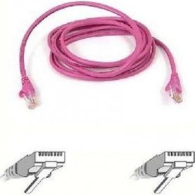 Belkin A3L791-02-PNK 2FT CAT5E Pink UTP RJ45 M/M Patch Cable