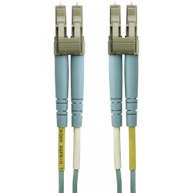 Belkin F3F004-10M 10-Meter OM4 40/100Gb Aqua Fiber Optic Cable