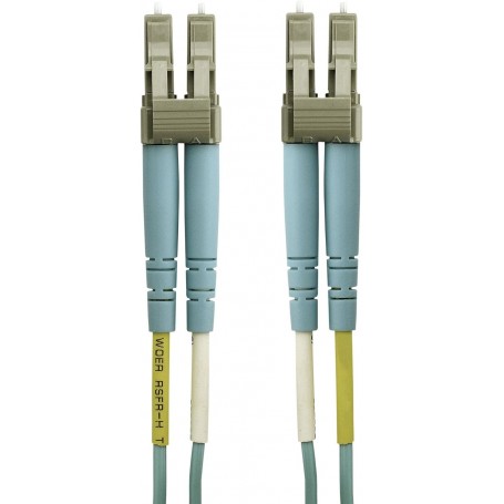 Belkin F3F004-10M 10-Meter OM4 40/100Gb Aqua Fiber Optic Cable