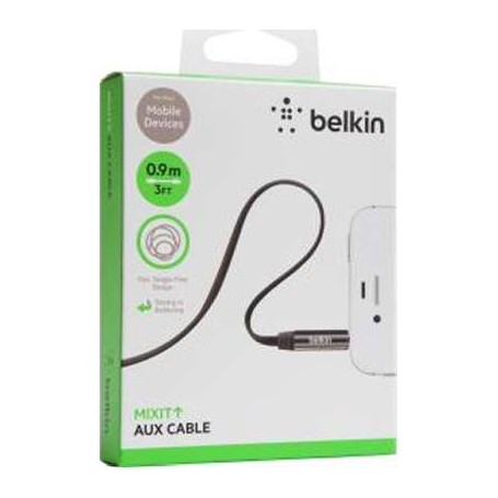 Belkin AV10127TT03-BLK MIXIT Aux Cable 3ft Black