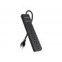 Belkin BE106000-04-BLK 6-Outlet Home/Office Surge Protector (4ft Cord, Black)