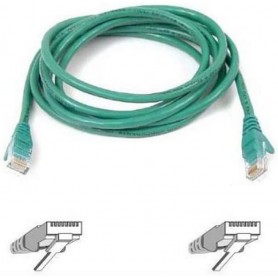 Belkin A3L980-100-GRNS CAT6 Snagless Patch Cable-RJ45M/RJ45M 100FT Green