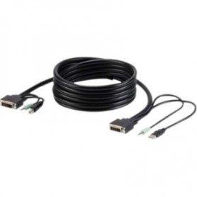 Belkin F1D9012B06T 6FT TAA DVI/USB/Audio SKVM Cable DVI-D M/M USB A/B Bag and Label