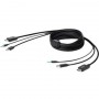 Belkin F1D9019B10T Secure KVM Combo Cable- keyboard / mouse /audio cable -TAA Compliant -10 ft