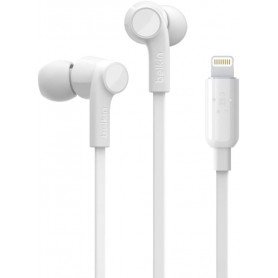 Belkin G3H0001BTWHT Rockstar Headphones with Lightning Connector - White